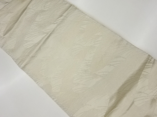 リサイクル　流水に芒模様織出し名古屋帯